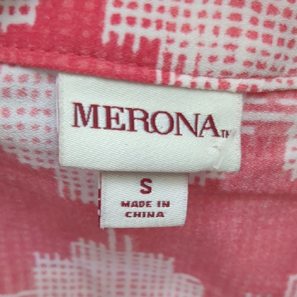 Merona‎ Pink Geometric Sleeveless Dress Size S Casual Pockets - Picture 8 of 10